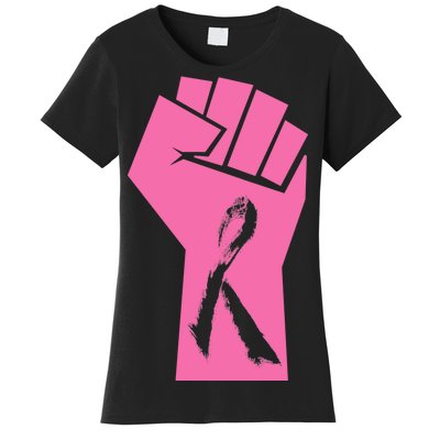 Fight Against Breast Cancer Fist Women's T-Shirt