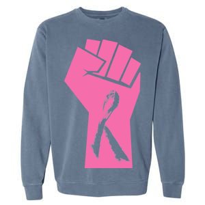 Fight Against Breast Cancer Fist Garment-Dyed Sweatshirt