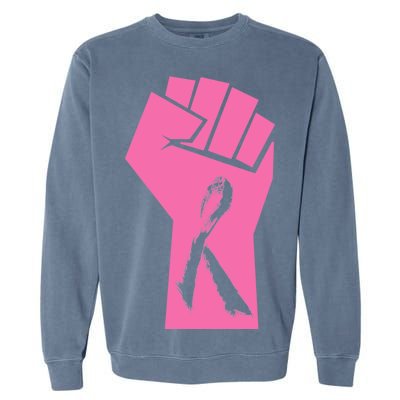 Fight Against Breast Cancer Fist Garment-Dyed Sweatshirt