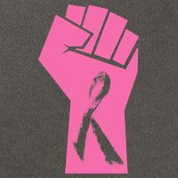 Fight Against Breast Cancer Fist Cotton Canvas Backpack