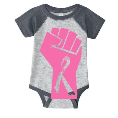 Fight Against Breast Cancer Fist Infant Baby Jersey Bodysuit