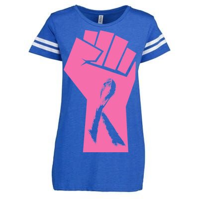 Fight Against Breast Cancer Fist Enza Ladies Jersey Football T-Shirt