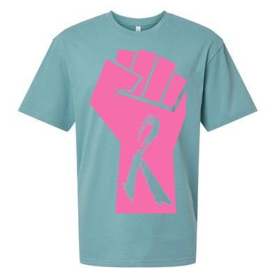 Fight Against Breast Cancer Fist Sueded Cloud Jersey T-Shirt