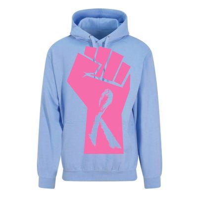 Fight Against Breast Cancer Fist Unisex Surf Hoodie