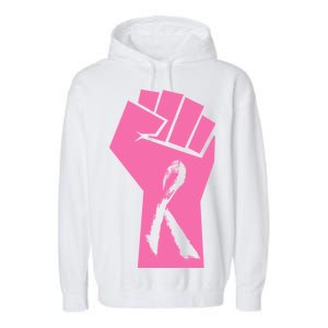 Fight Against Breast Cancer Fist Garment-Dyed Fleece Hoodie