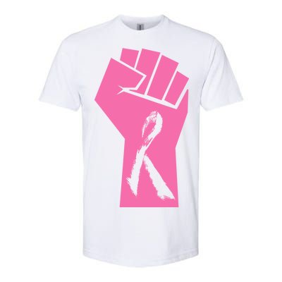 Fight Against Breast Cancer Fist Softstyle CVC T-Shirt