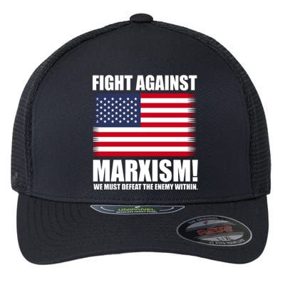 Fight Against Marxism Flexfit Unipanel Trucker Cap