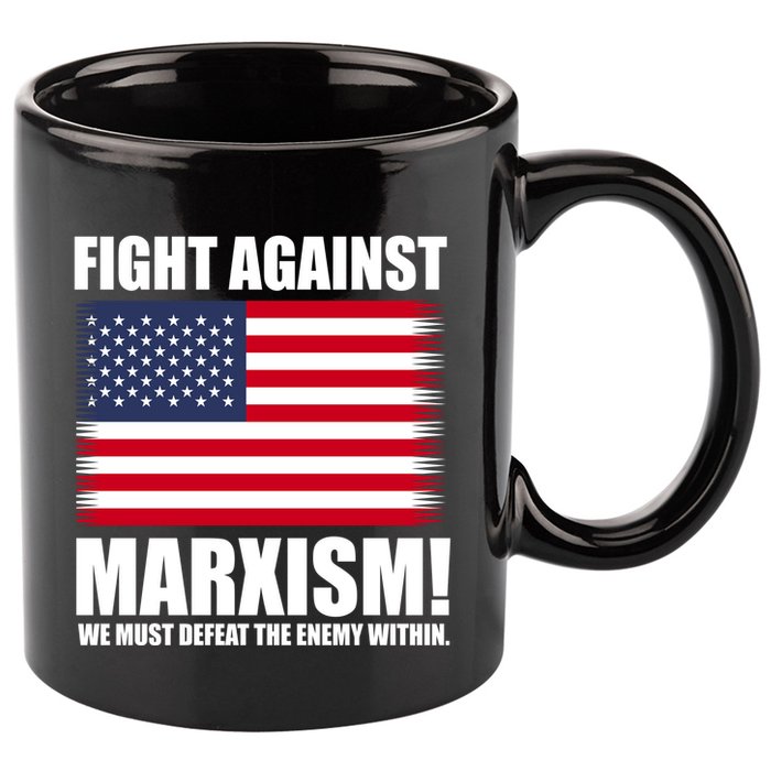 Fight Against Marxism 11oz C Handle Ceramic Mug