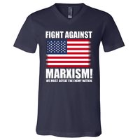 Fight Against Marxism V-Neck T-Shirt