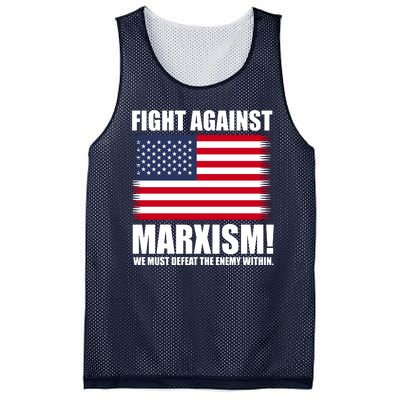 Fight Against Marxism Mesh Reversible Basketball Jersey Tank