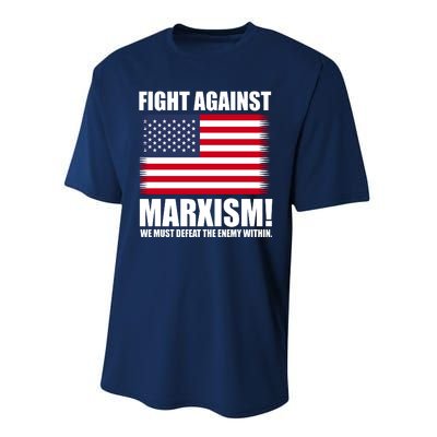 Fight Against Marxism Performance Sprint T-Shirt