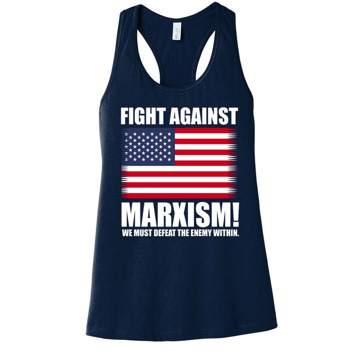 Fight Against Marxism Women's Racerback Tank