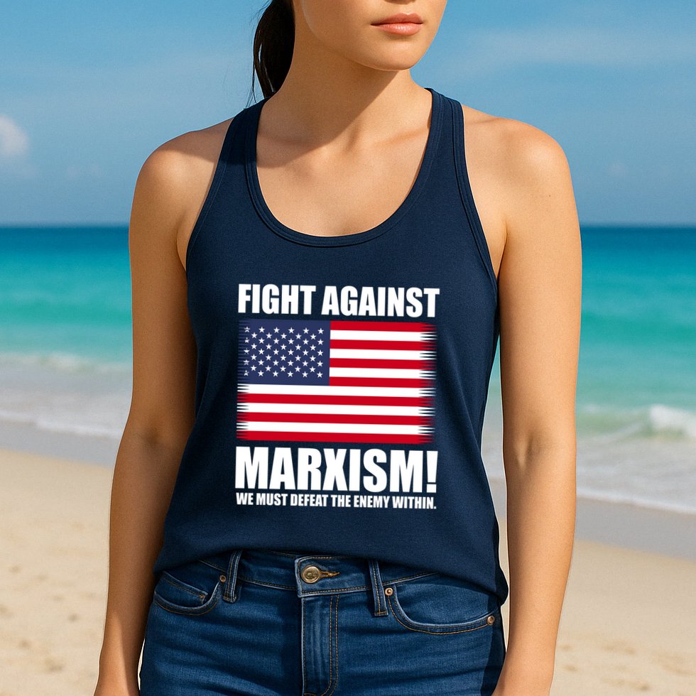 Fight Against Marxism Womens Tank Top