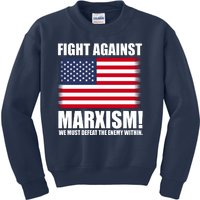 Fight Against Marxism Kids Sweatshirt