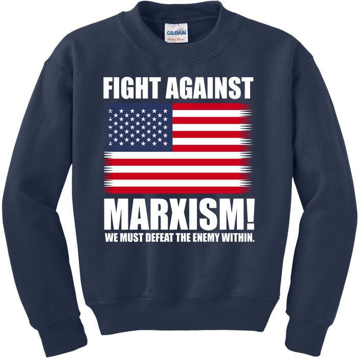 Fight Against Marxism Kids Sweatshirt