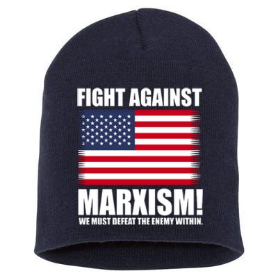 Fight Against Marxism Short Acrylic Beanie