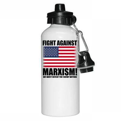 Fight Against Marxism Aluminum Water Bottle