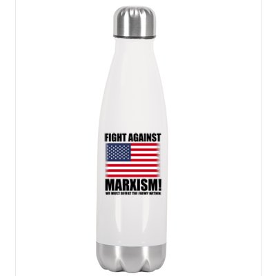 Fight Against Marxism Stainless Steel Insulated Water Bottle