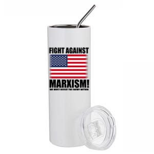 Fight Against Marxism Stainless Steel Tumbler