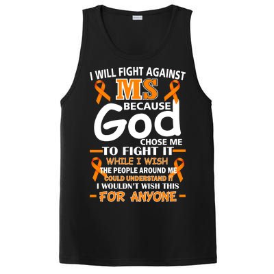 Fight Against MS Awareness Multiple Sclerosis Quote PosiCharge Competitor Tank