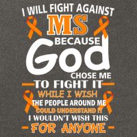 Fight Against MS Awareness Multiple Sclerosis Quote Cotton Canvas Backpack