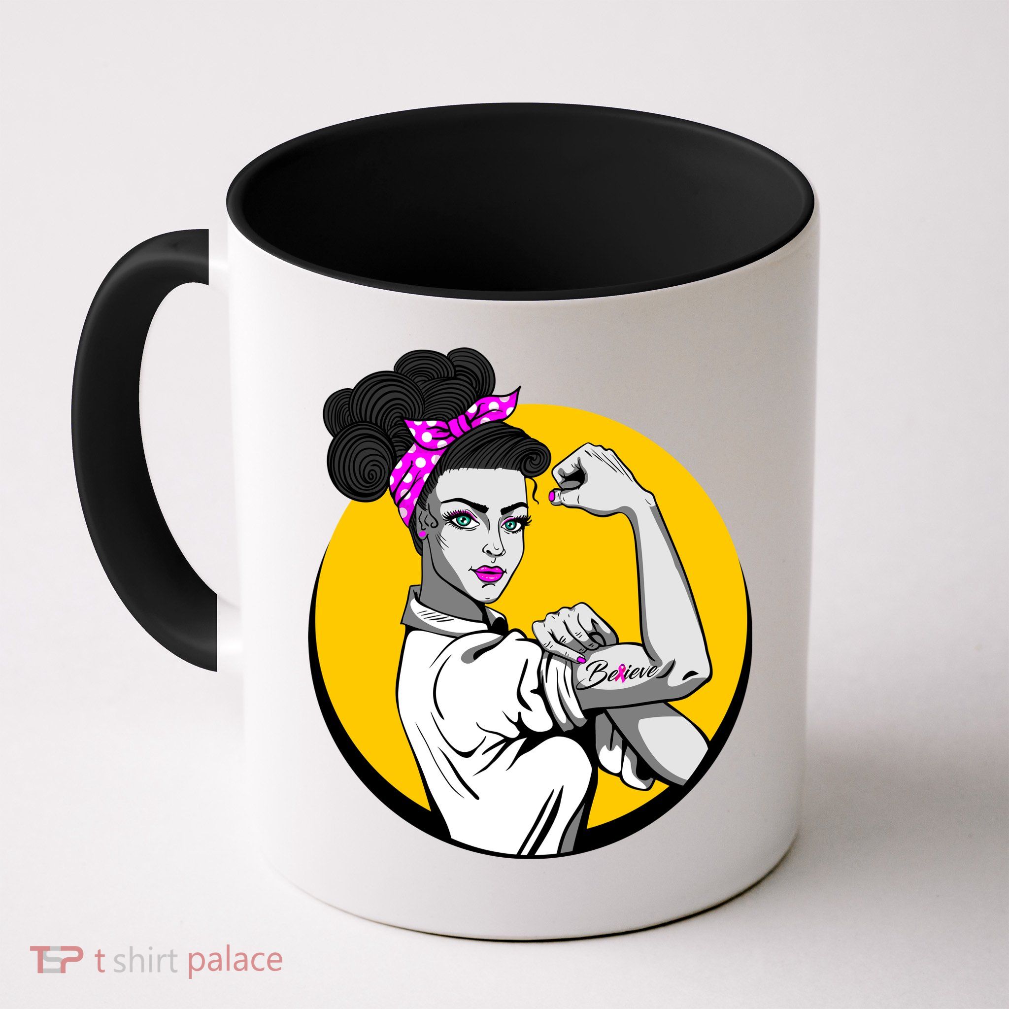 Fight Back Believe Breast Cancer Awareness Mug