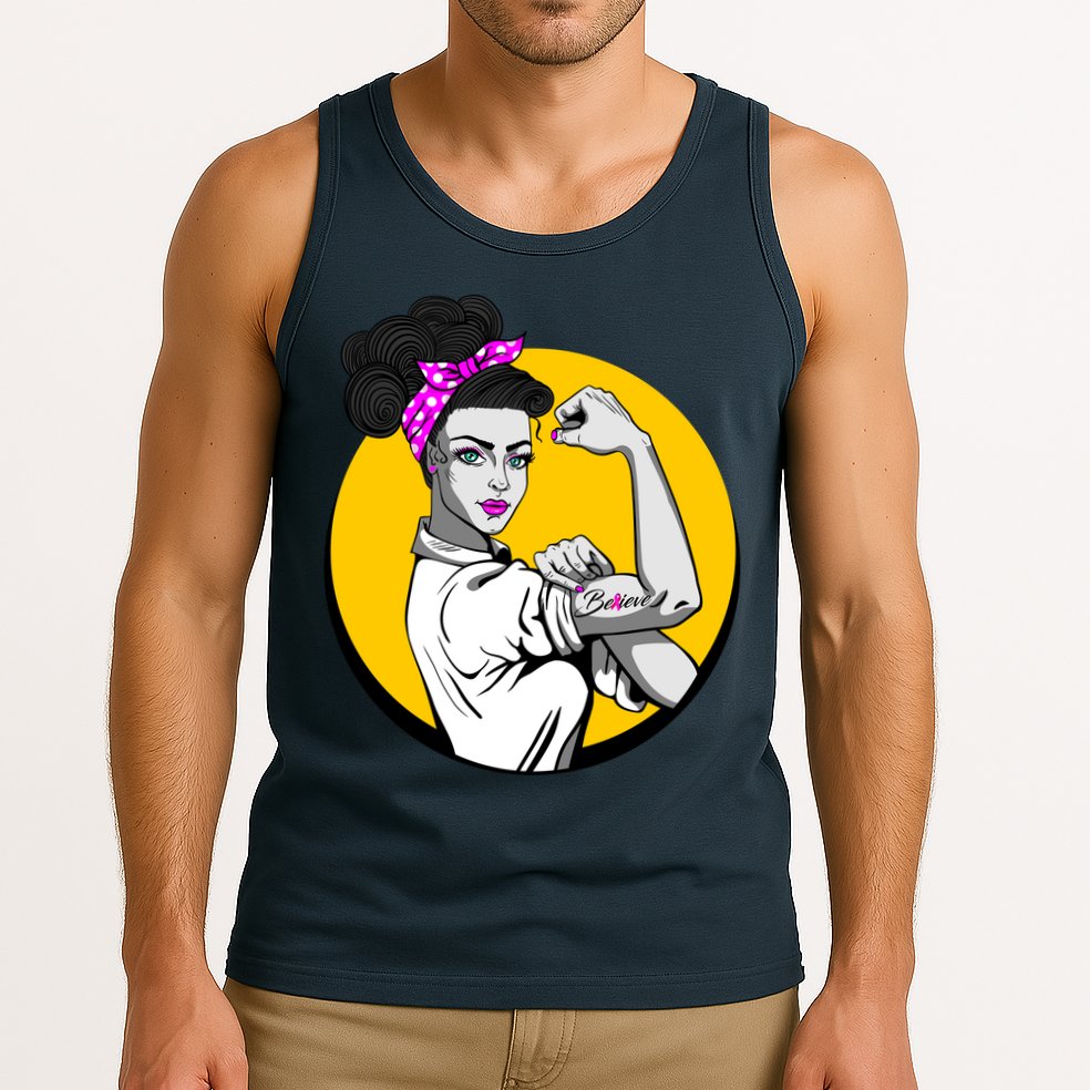 Fight Back Believe Breast Cancer Awareness Tank Top