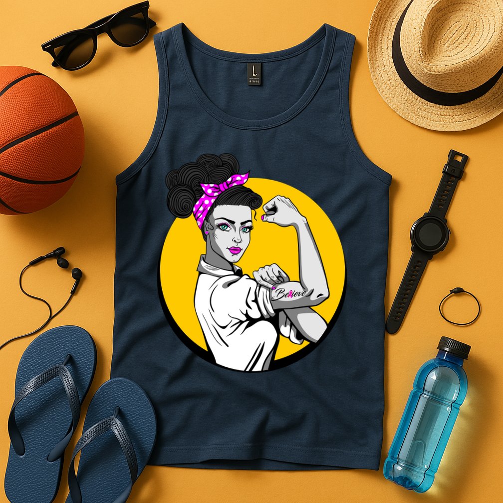 Fight Back Believe Breast Cancer Awareness Tank Top
