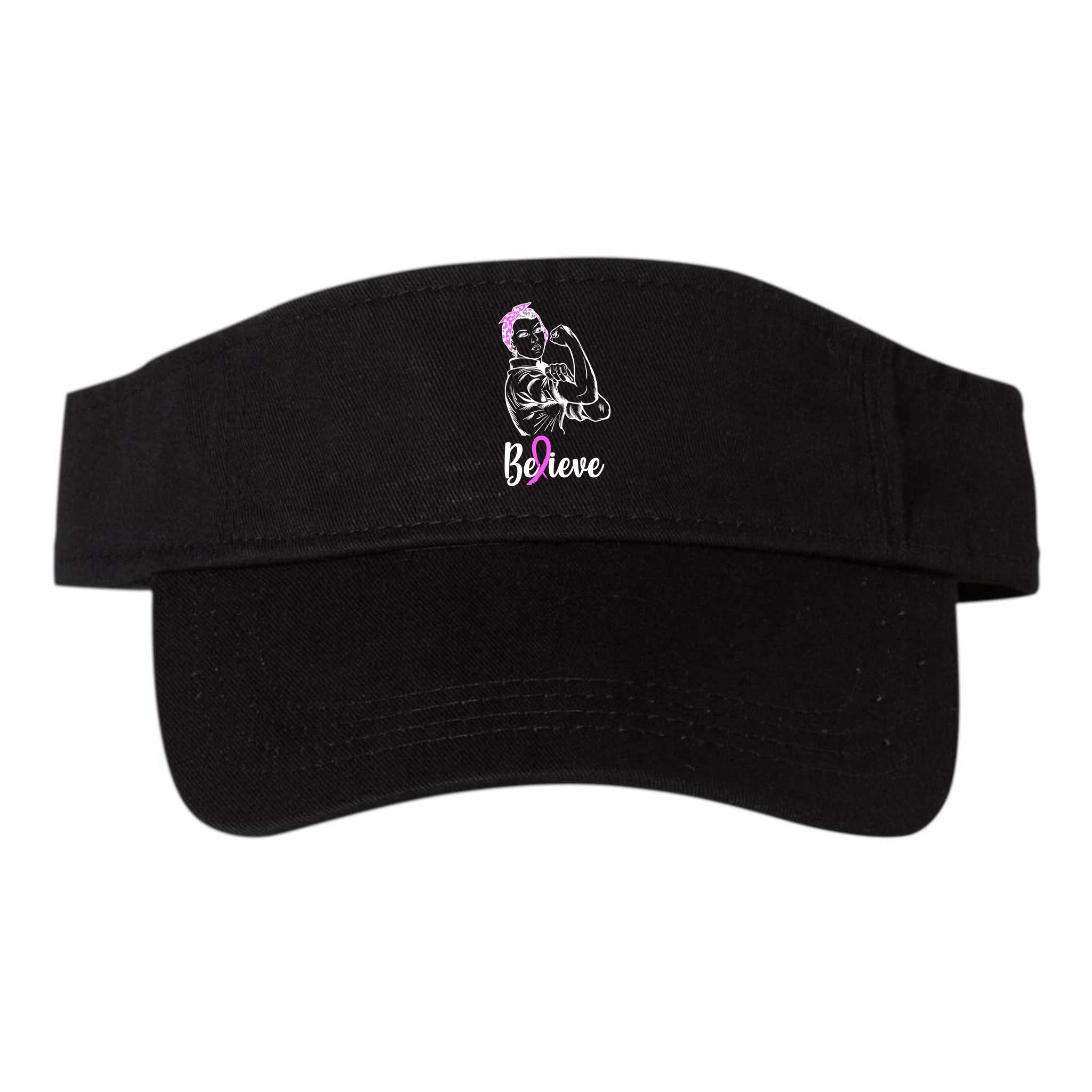 Fight Beast Cancer Awareness Believe  Visor