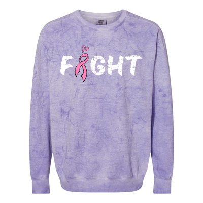 Fight Breast Cancer Colorblast Crewneck Sweatshirt