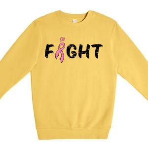 Fight Breast Cancer Premium Crewneck Sweatshirt