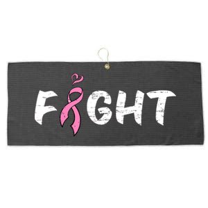 Fight Breast Cancer Large Microfiber Waffle Golf Towel