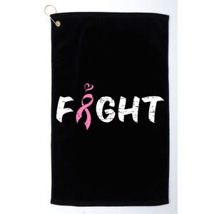 Fight Breast Cancer Platinum Collection Golf Towel