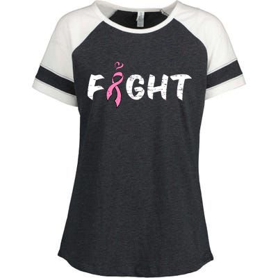 Fight Breast Cancer Enza Ladies Jersey Colorblock Tee