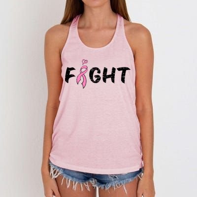 Fight Breast Cancer Women's Knotted Racerback Tank