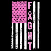 Fight Breast Cancer American Flag Impact Tech Backpack