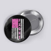 Fight Breast Cancer American Flag Button