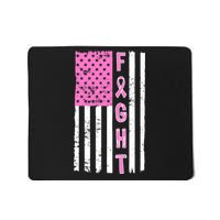 Fight Breast Cancer American Flag Mousepad