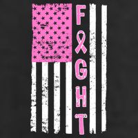 Fight Breast Cancer American Flag Hat