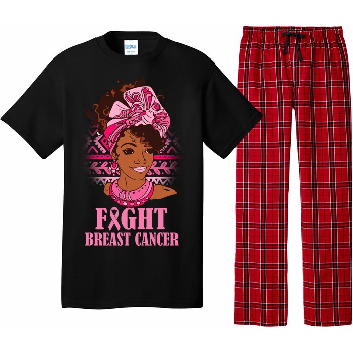 Fight Breast Cancer Awareness African American Pajama Set