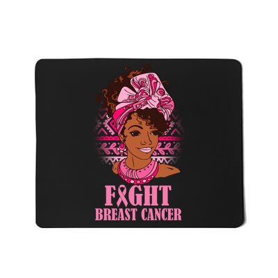 Fight Breast Cancer Awareness African American Mousepad