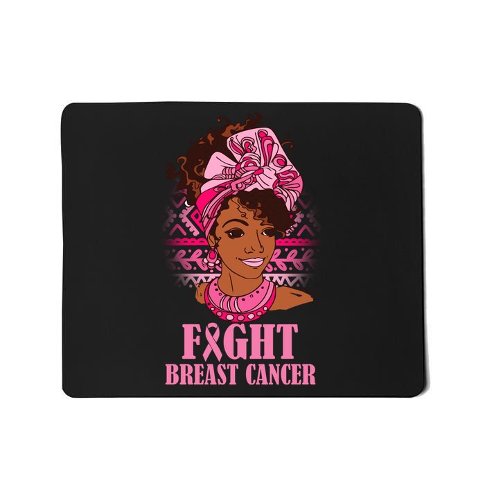 Fight Breast Cancer Awareness African American Mousepad