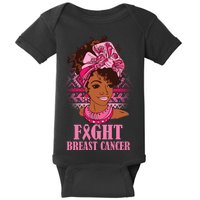 Fight Breast Cancer Awareness African American Baby Bodysuit