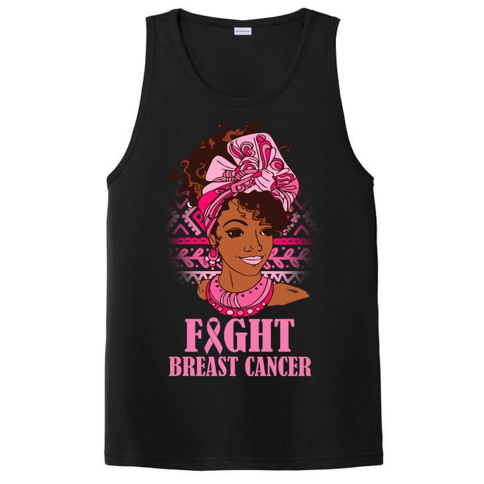 Fight Breast Cancer Awareness African American PosiCharge Competitor Tank