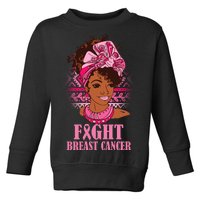 Fight Breast Cancer Awareness African American Toddler Sweatshirt