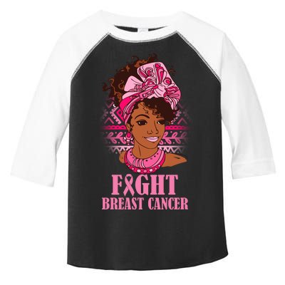 Fight Breast Cancer Awareness African American Toddler Fine Jersey T-Shirt