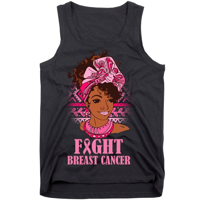 Fight Breast Cancer Awareness African American Tank Top