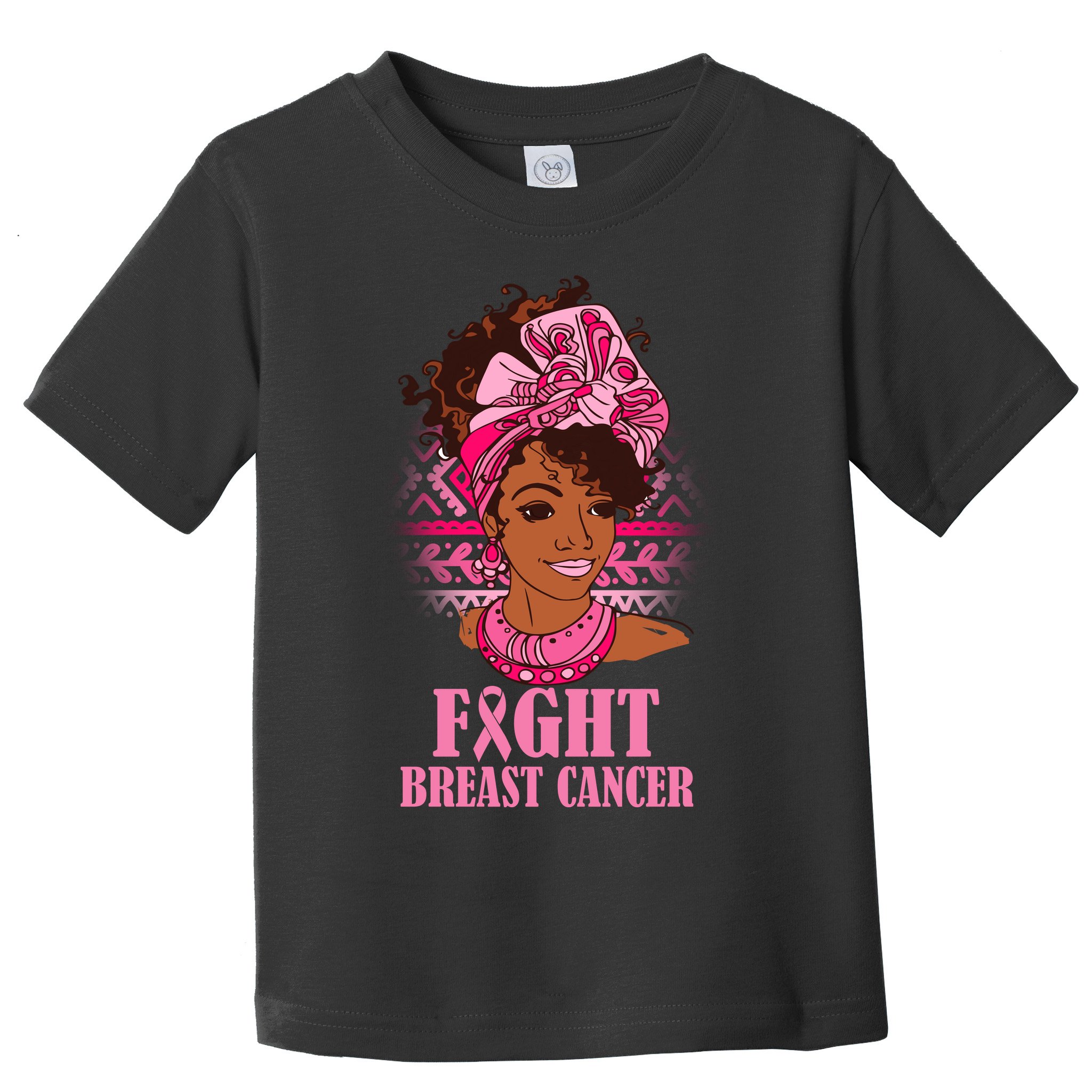 Fight Breast Cancer Awareness African American Toddler T-Shirt