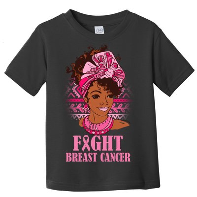 Fight Breast Cancer Awareness African American Toddler T-Shirt