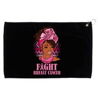 Fight Breast Cancer Awareness African American Grommeted Golf Towel